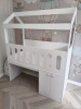 Кровать-чердак Теремок 160х80 (цвет бохо) от Династия Kids