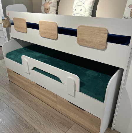 Кровать 2-х ярусная Городок (цвета разные) 190х90 + 180х80 от Династия Kids