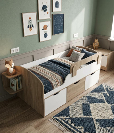 Бортик (дуб сонома) длина 100 см от Династия Kids