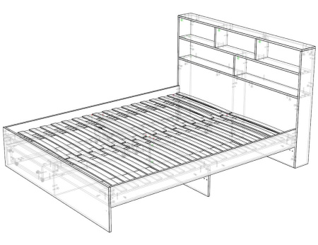 Кровать Модерн 160х200 (правая/левая)