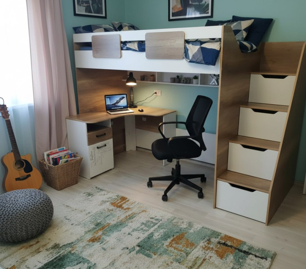 Стол угловой коллекцииТвой Стиль 1160 мм (с принтом) от Династия Kids