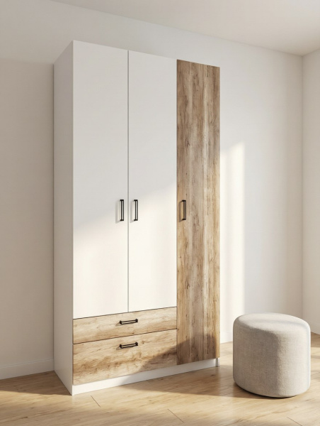 Шкаф 3-х створчатый коллекции Твой Стиль (гл. 550 мм) без принта от Династия Kids