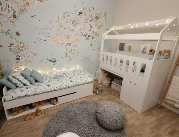 Кровать 190х90 коллекции Мозаика-2  от Династия Kids