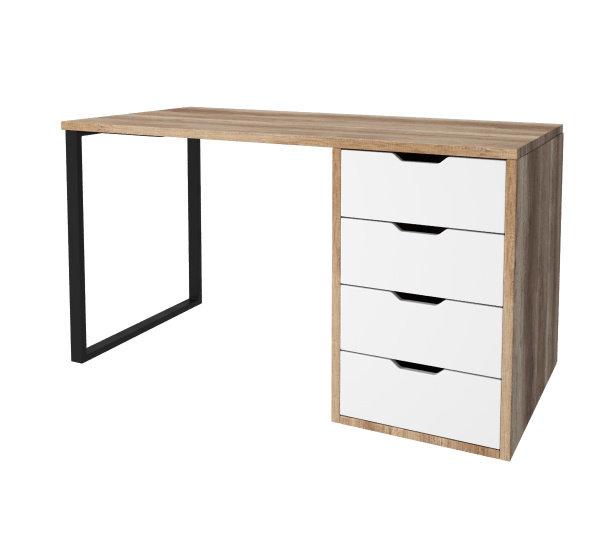 Стол Соло 1200 мм (дуб каньон + белый)  от Династия Kids