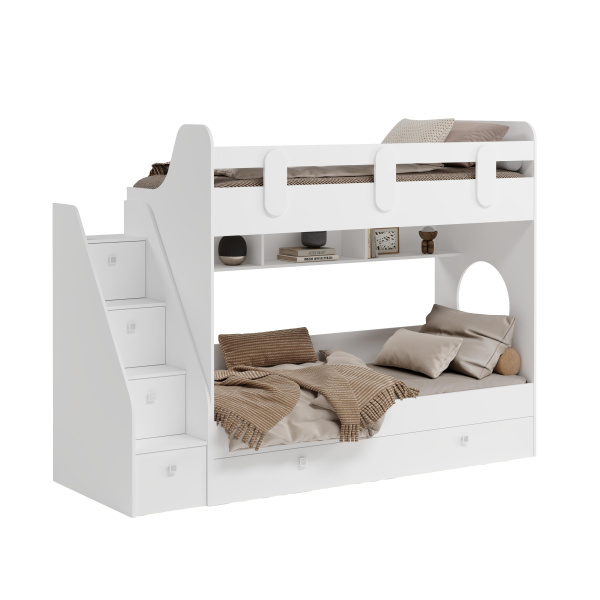 Кровать Фортуна-3 190х80 (цвет белый)