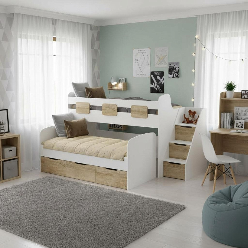 Выдвижные кровати  от Династия Kids