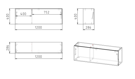 Полка настенная 120 см коллекции Брайт Велюр от Династия Kids