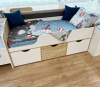 Кровать Малыш 160х80  (дуб сонома + белый) от Династия Kids
