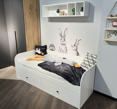 Шкаф гардеробный 2-х дверный коллекции Брайт  от Династия Kids